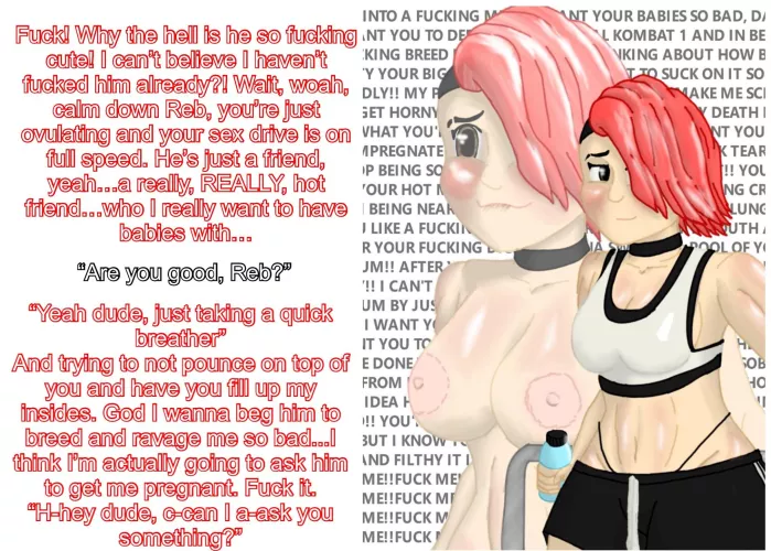 Reb wants to be fucked by you (Art by Mr. Somebody) [Tomboy] [First Person POV] [Breeding] [Ovulating] [De-Nial is a river in Egypt] [Depraved] [Sportswear] [No Sex]