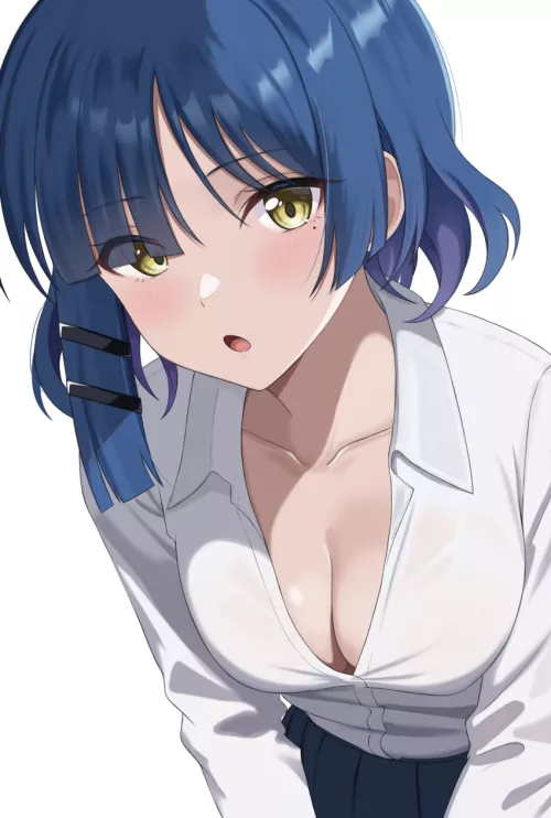 Ryo Showing Cleavage (Bocchi The Rock)