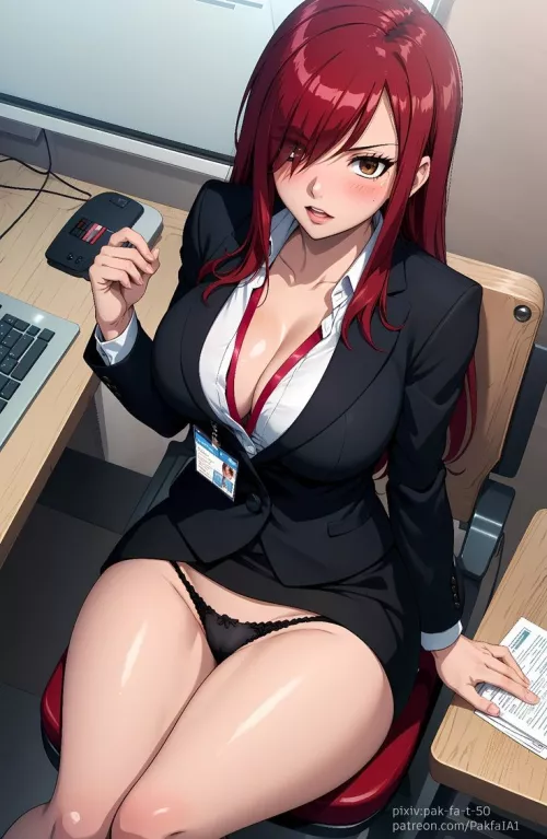 She really wants that promotion!