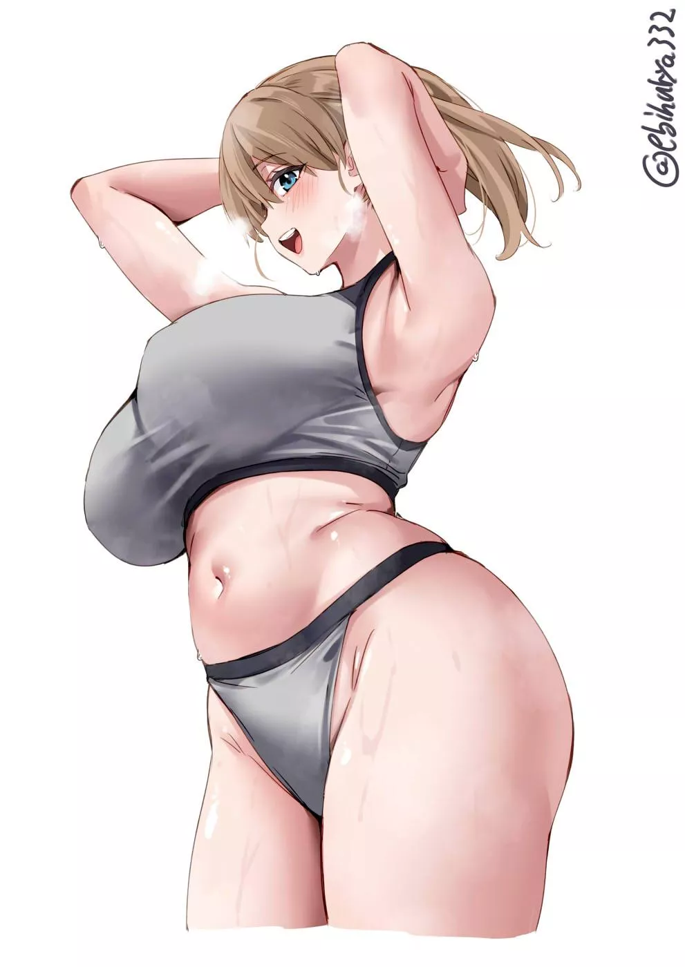 Sweaty Sports Bra Intrepid (Ebifurya) [KanColle]