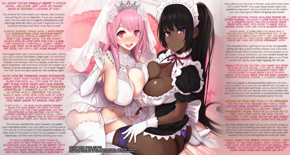 The Maid and the Princess Share You [Male Viewer] [Hetero] [Breeding] [Impregnation] [The princess has a bitta cuckqueen in her]