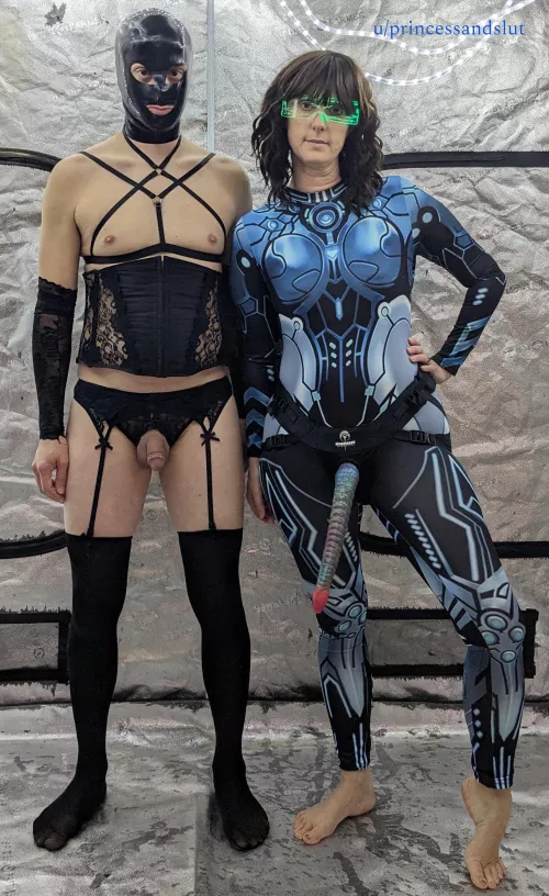 We are the Femdomi. We will feminize your males and make you serve our superior cocks. Resistance is futile. [domme]