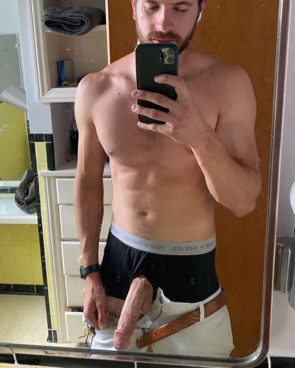 What would you do if you saw me like this while I was getting ready for work?