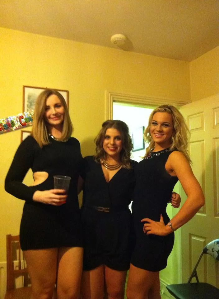 Blondes wearing black