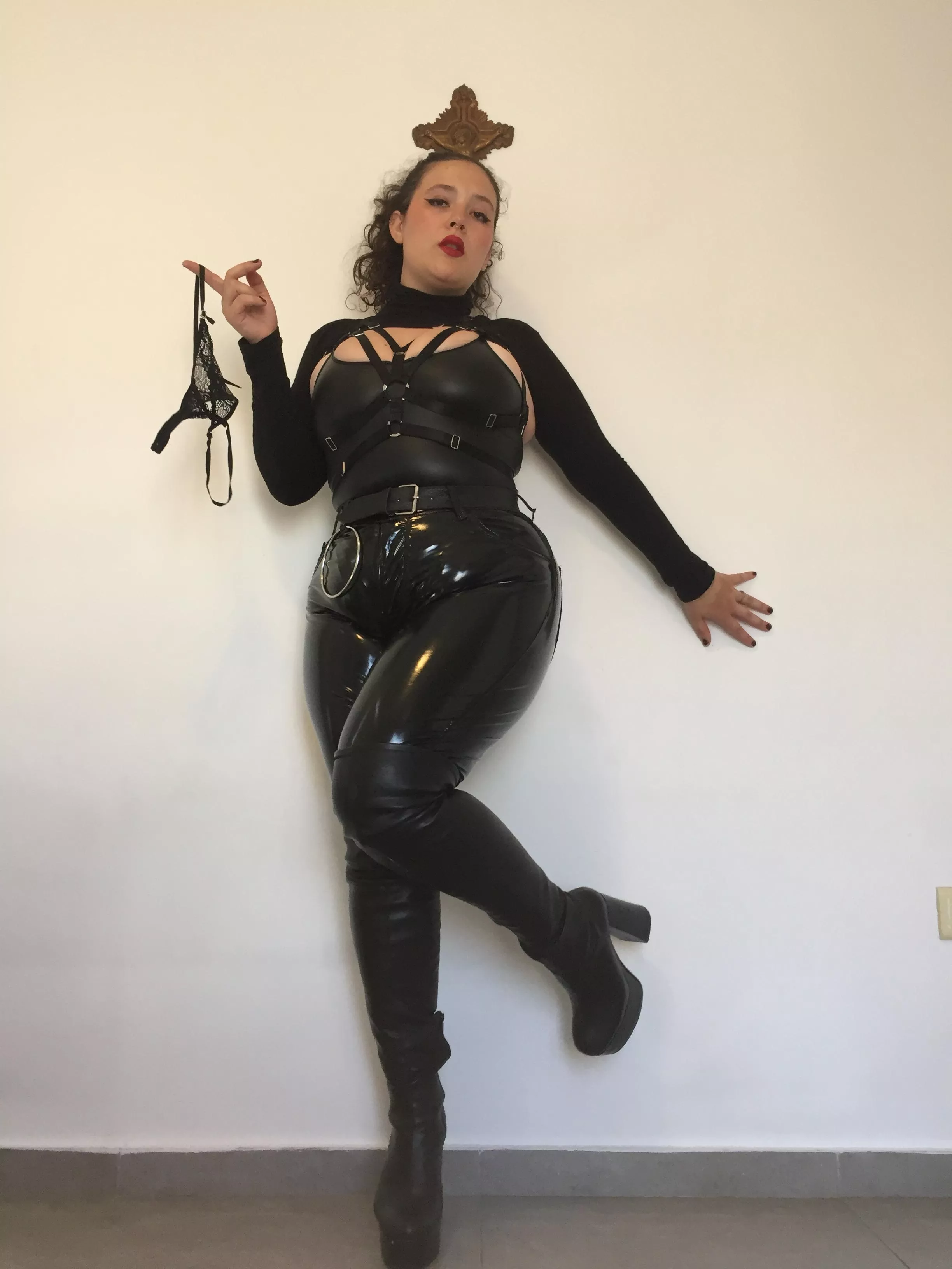 For the task of the day i want you to put this panties and go for a walk with me puppy