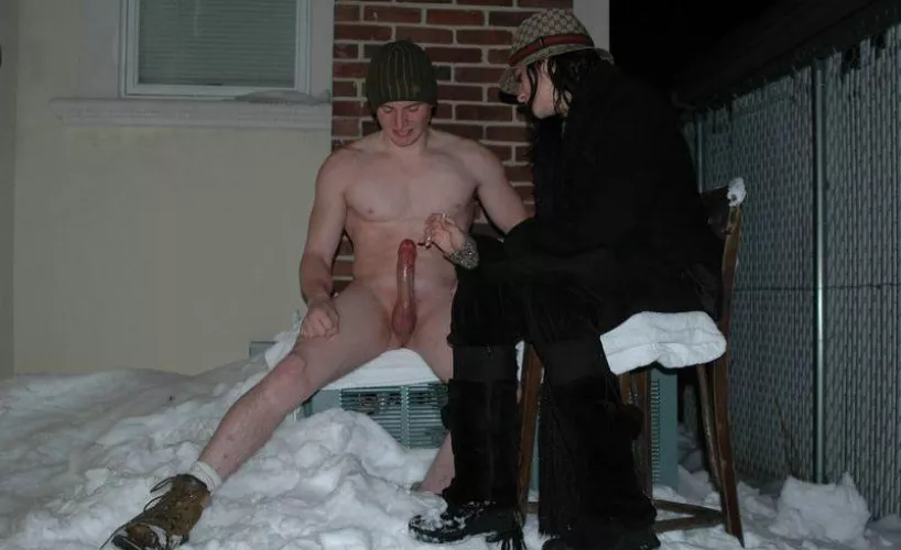 His friend is having fun