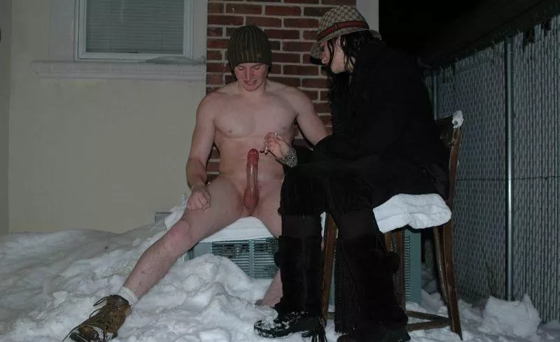 His friend is having fun