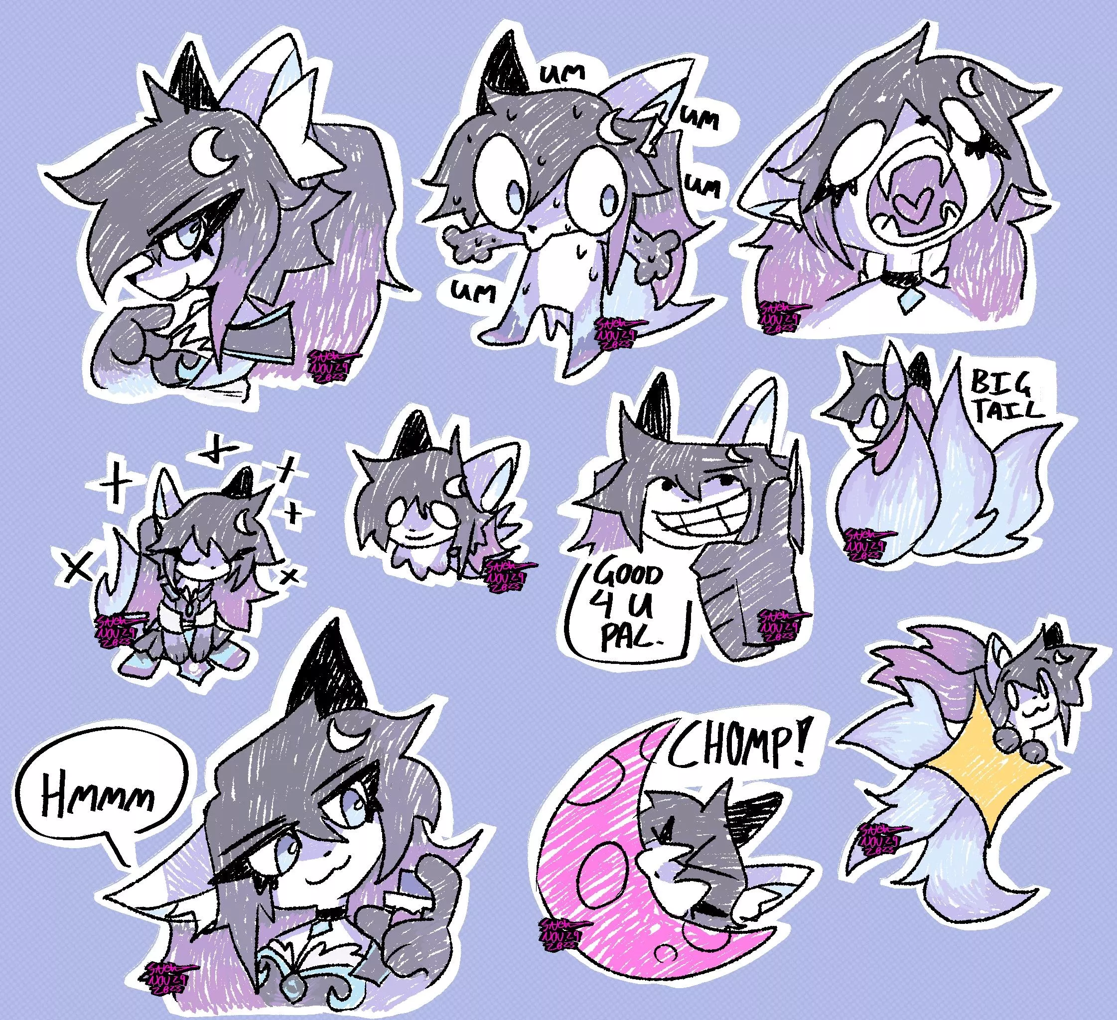 I got some stickers now