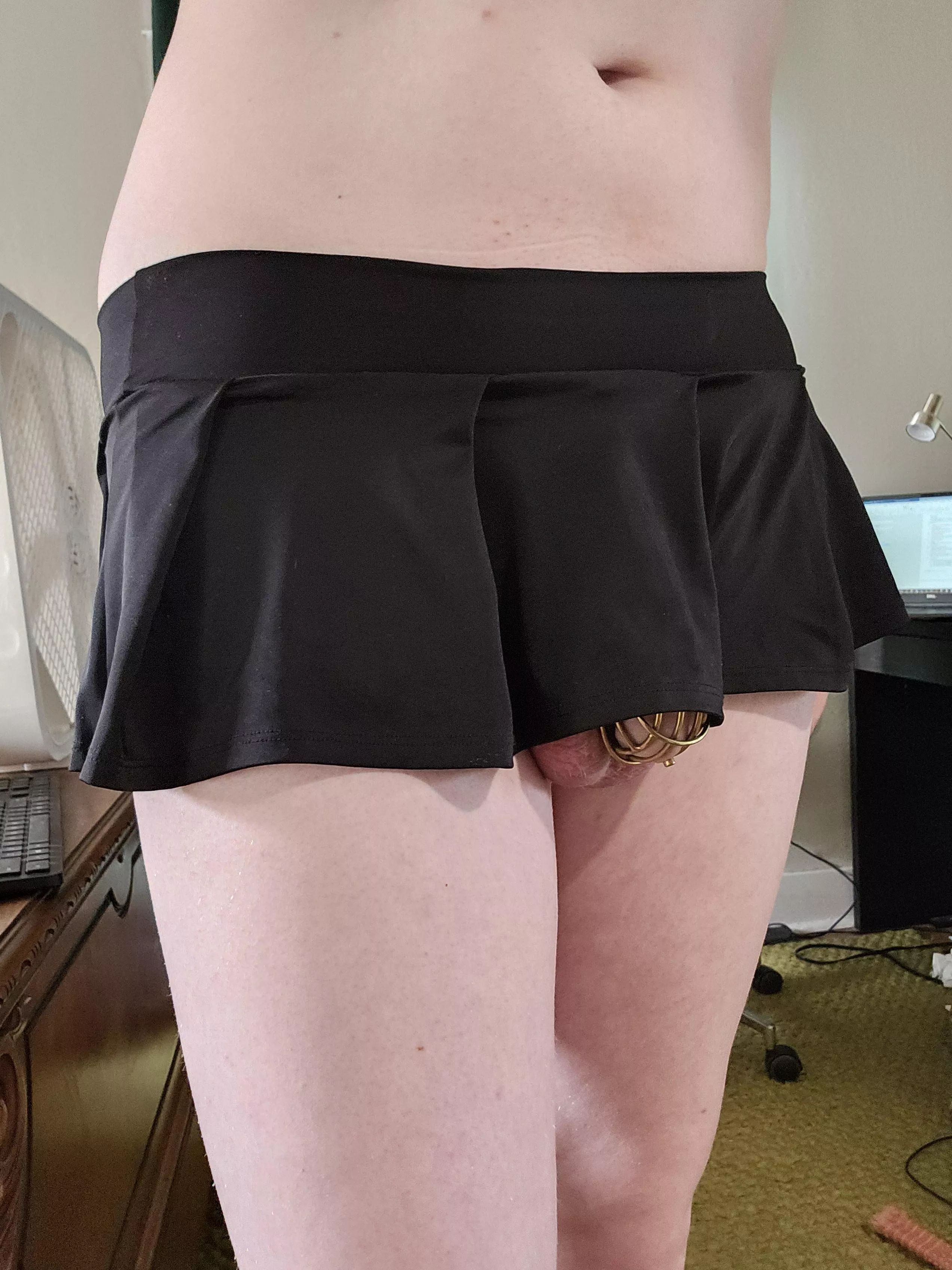 I think I need a longer skirt. (127 days to go)