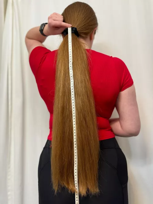 Measured my ponytail today and it’s 67cm long 😍