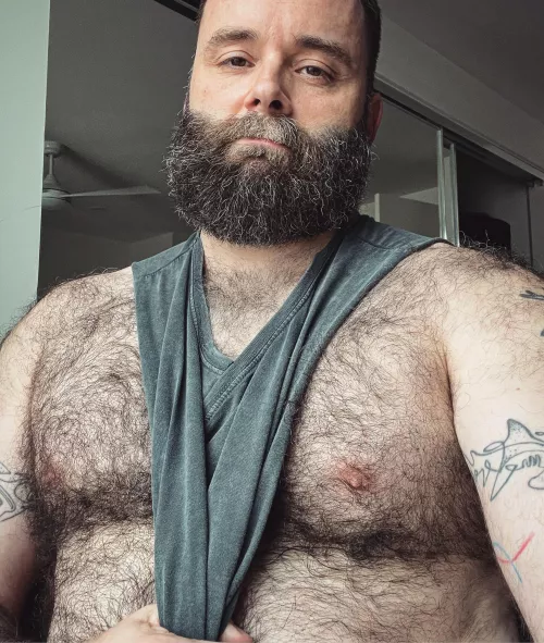 My hairy pecs