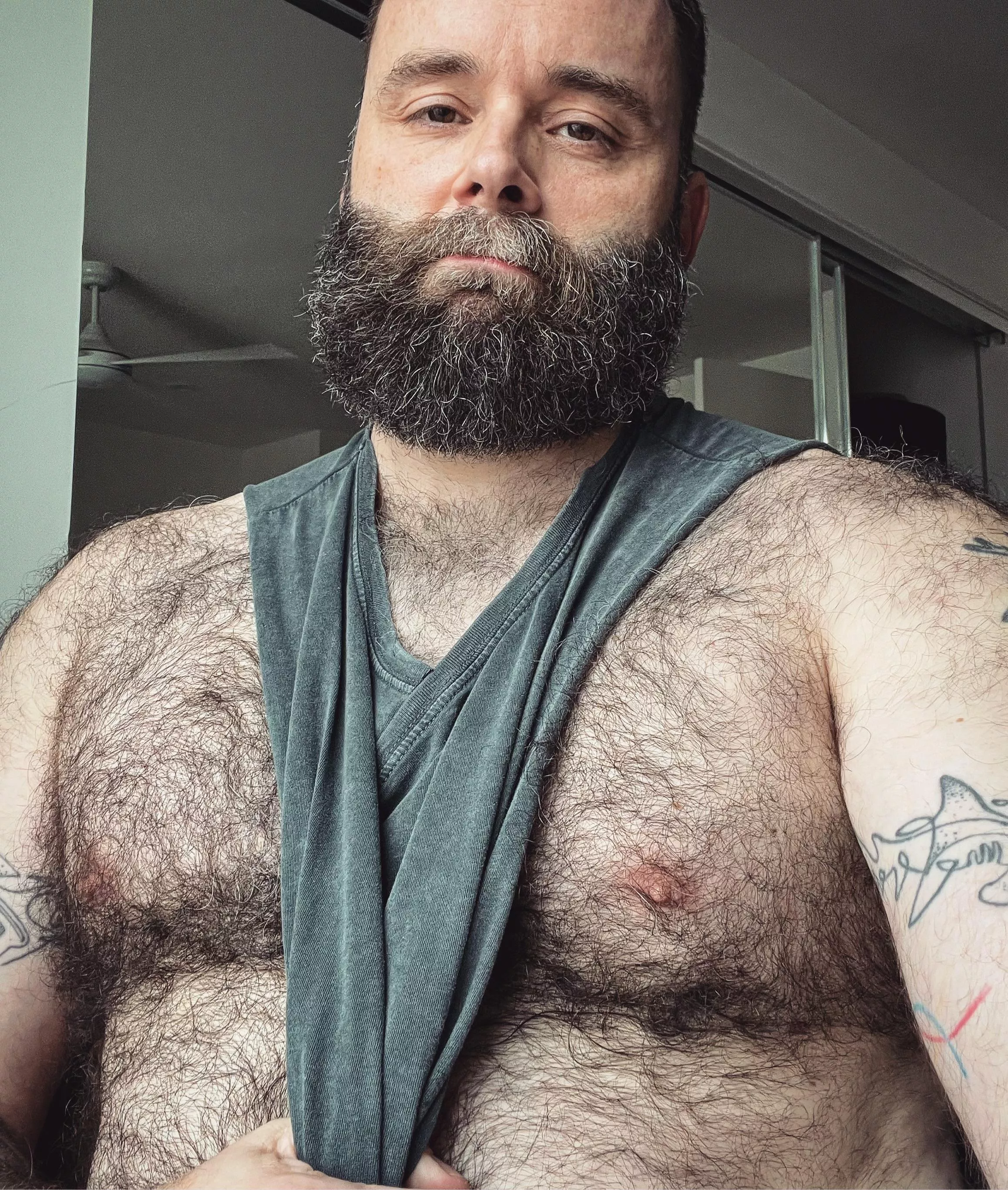 My hairy pecs