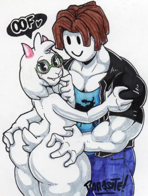 [Not that i'm gay or simping for Ralsei but this is too funny to not post- LMAO]