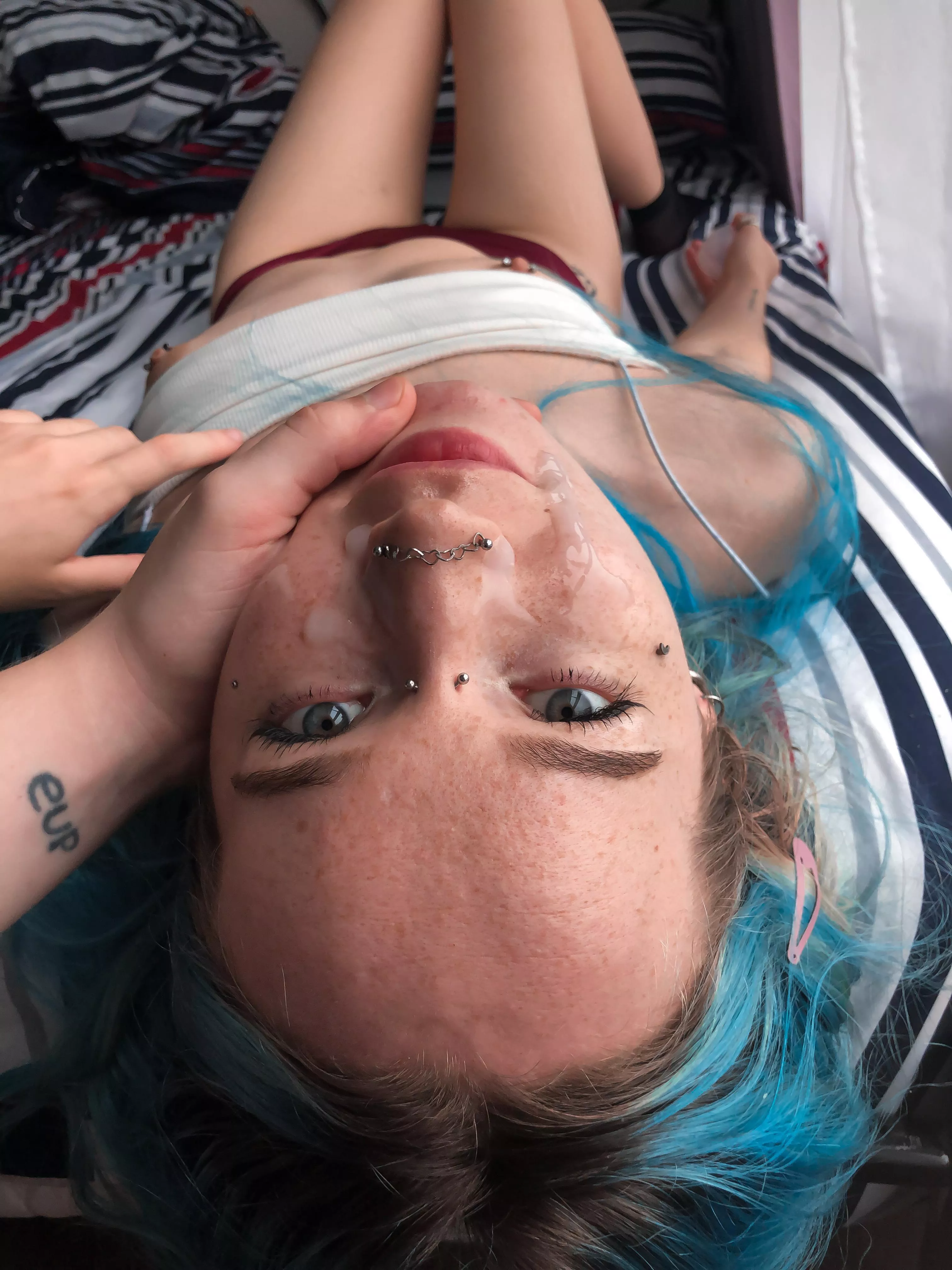 This is what my face looks like after getting fucked hard in my mouth