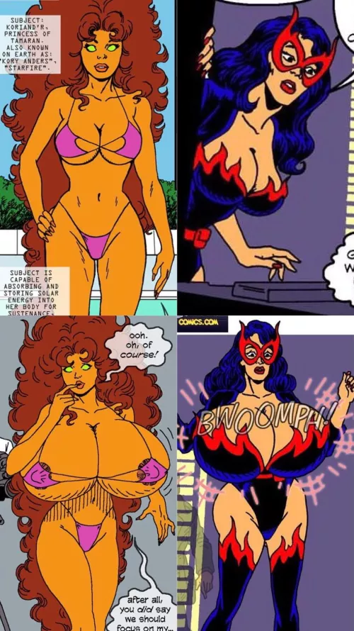 Who got the bigger expansion, Starfire or Bambi Blaze?