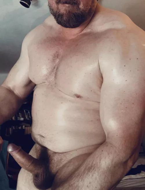 You ring your new neighbors doorbell to complain about the noise coming from his apartment. He opens the door and you him with a rage boner!. How do you react