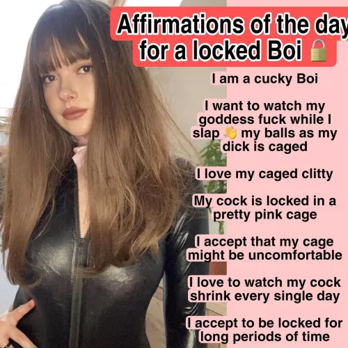 Affirmations for the day [oc]