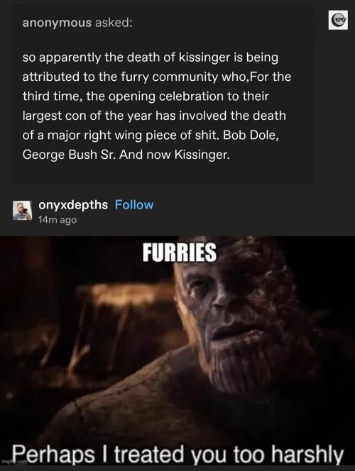 Apparently furries made a “deal” with SatanFox🫣🫢