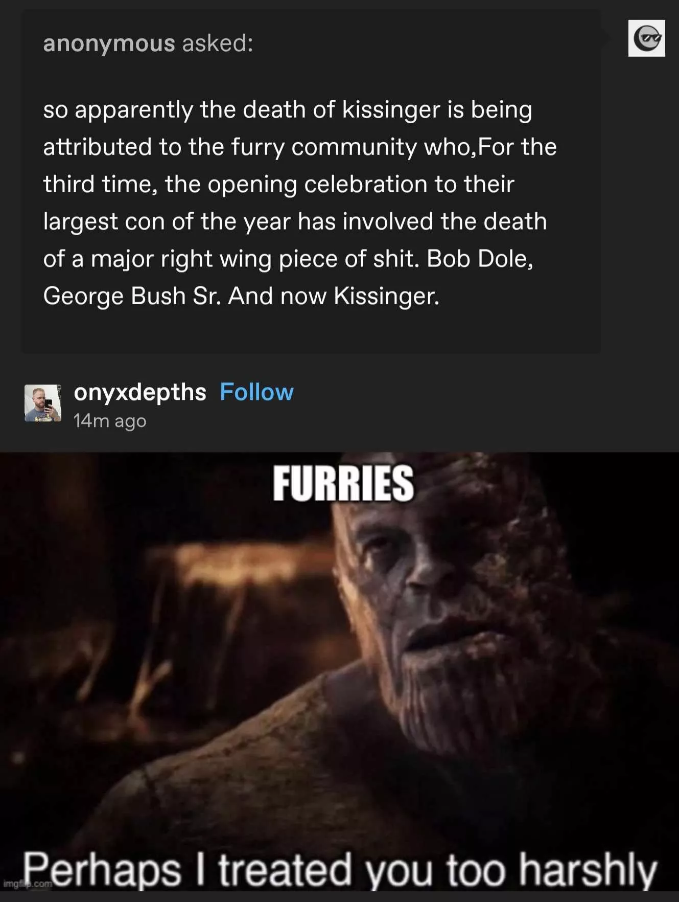 Apparently furries made a “deal” with SatanFox🫣🫢