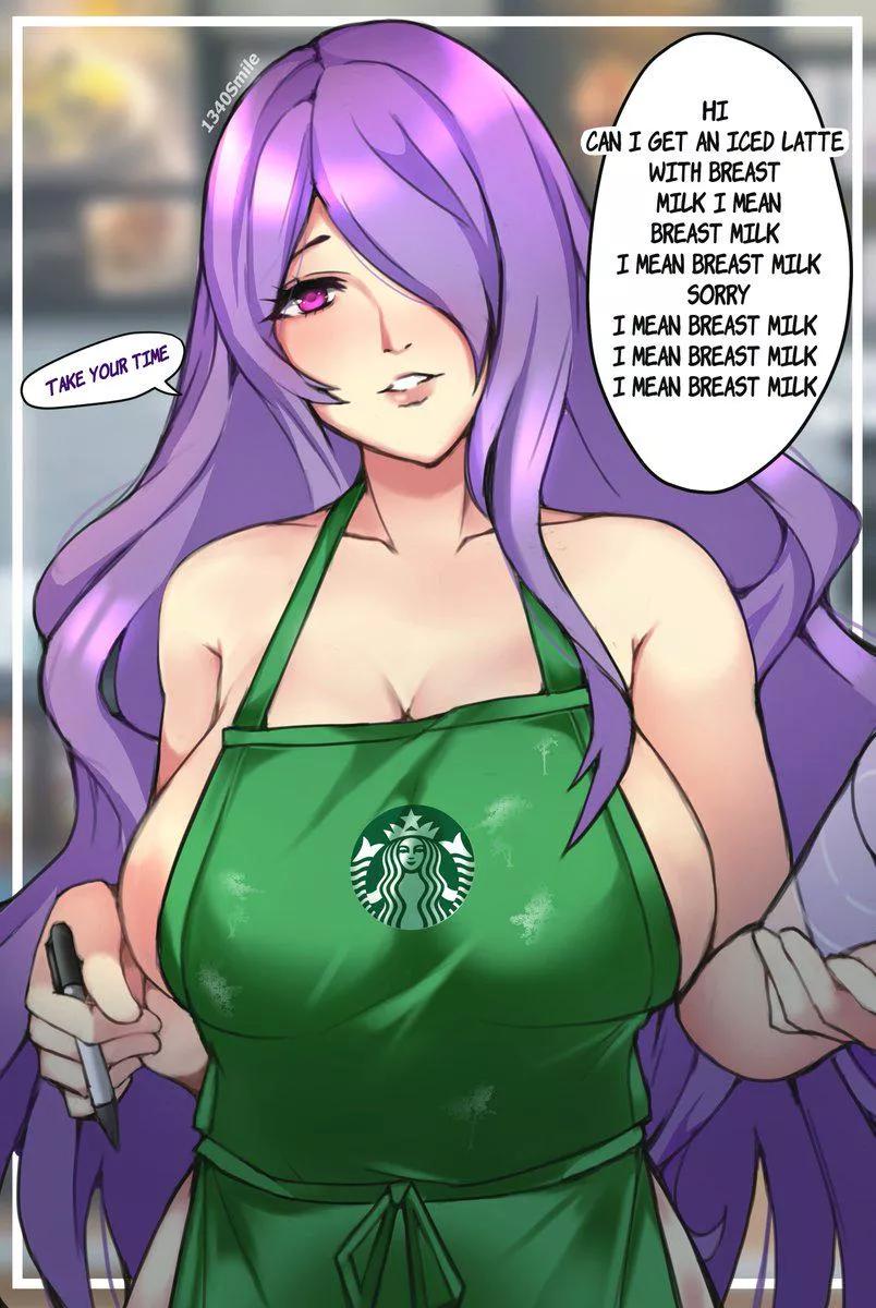 Camilla at starbucks (1340smile) [Fire Emblem]