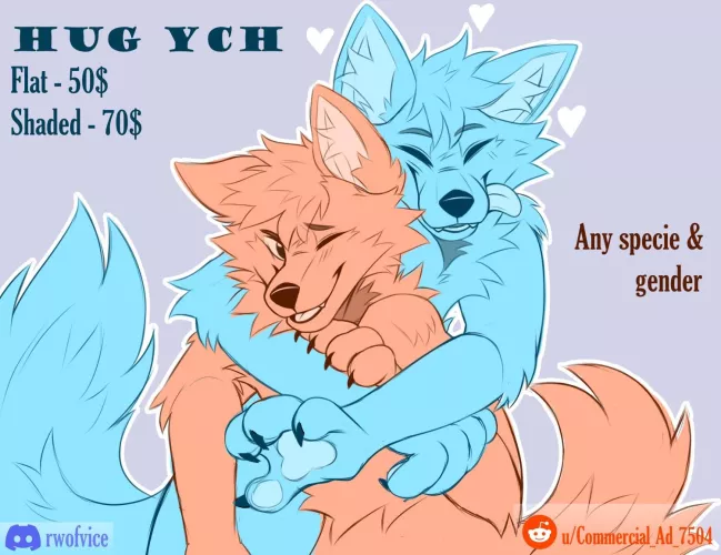 Last reminder for this ych! There are only 2 slots left (art by me)