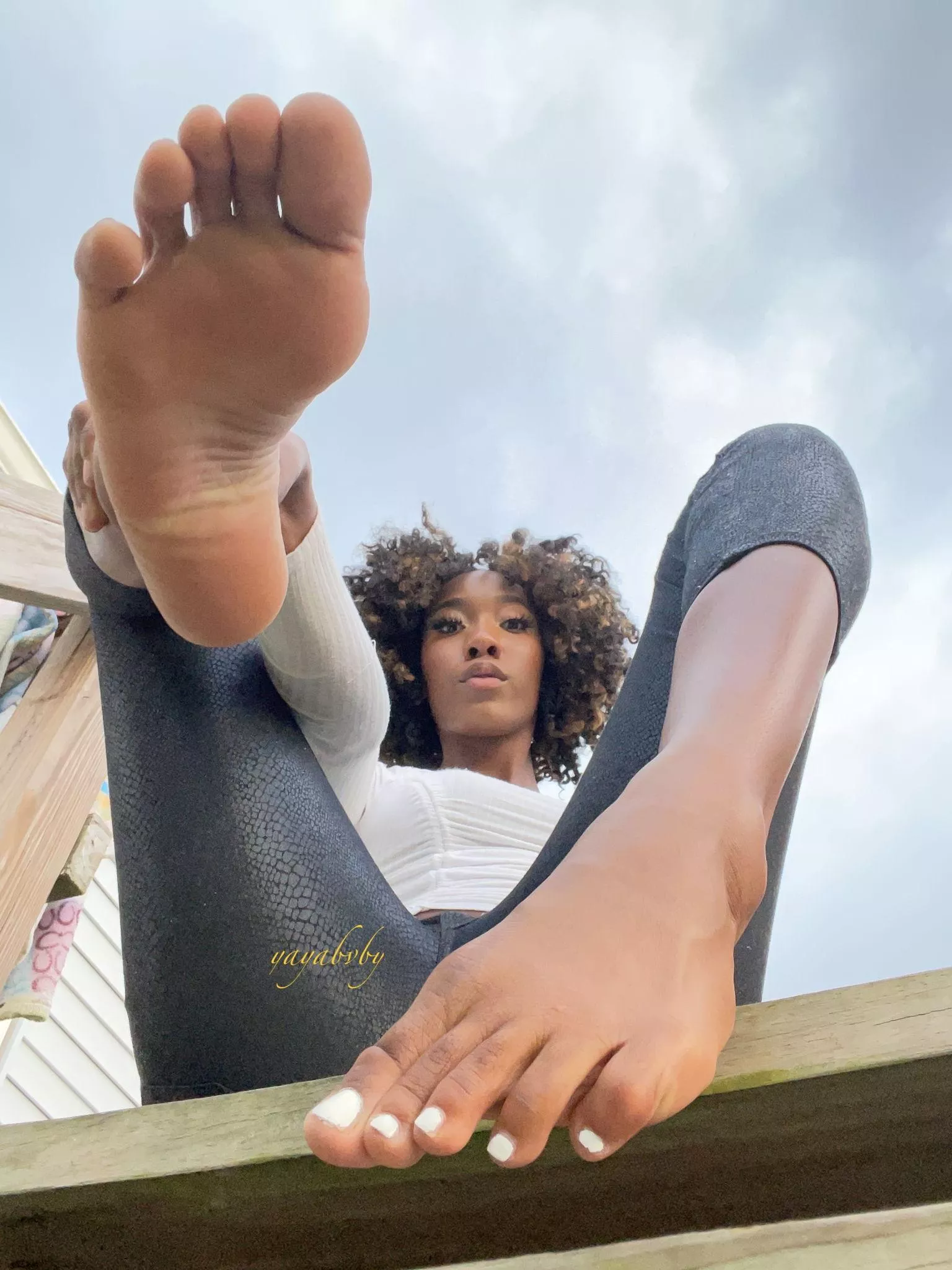 Let me give your dick a nice sole massage