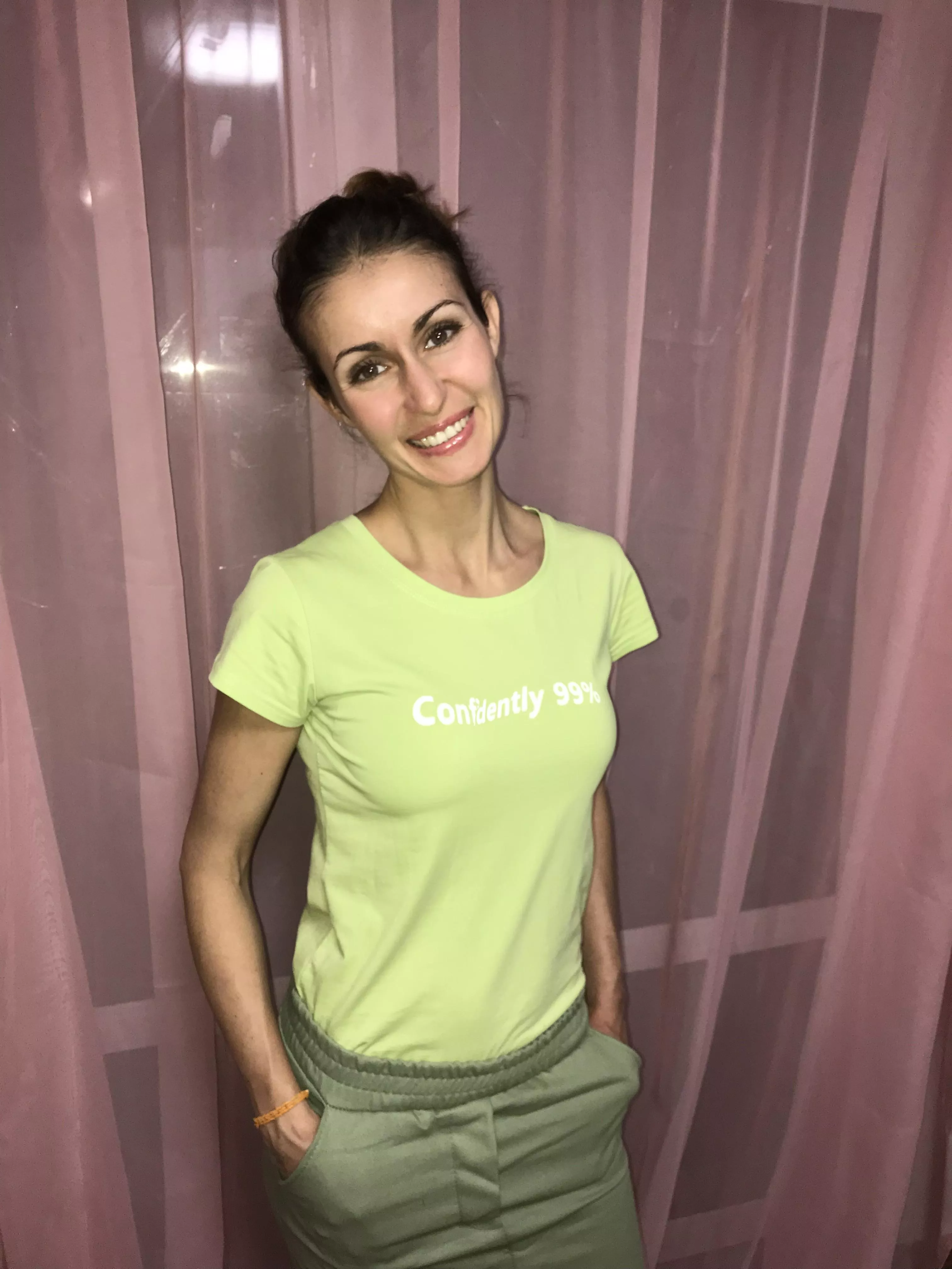 Milf got ready for work in the office