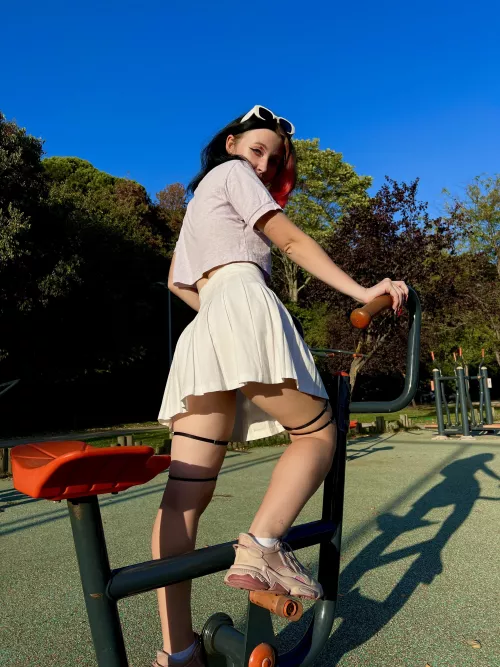 My white short skirt