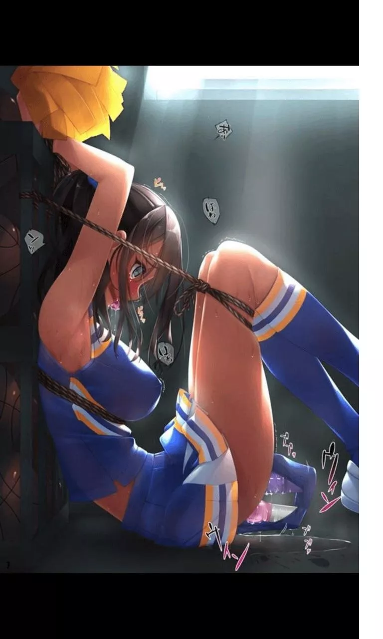 Not quite how she imagined cheer practice to go