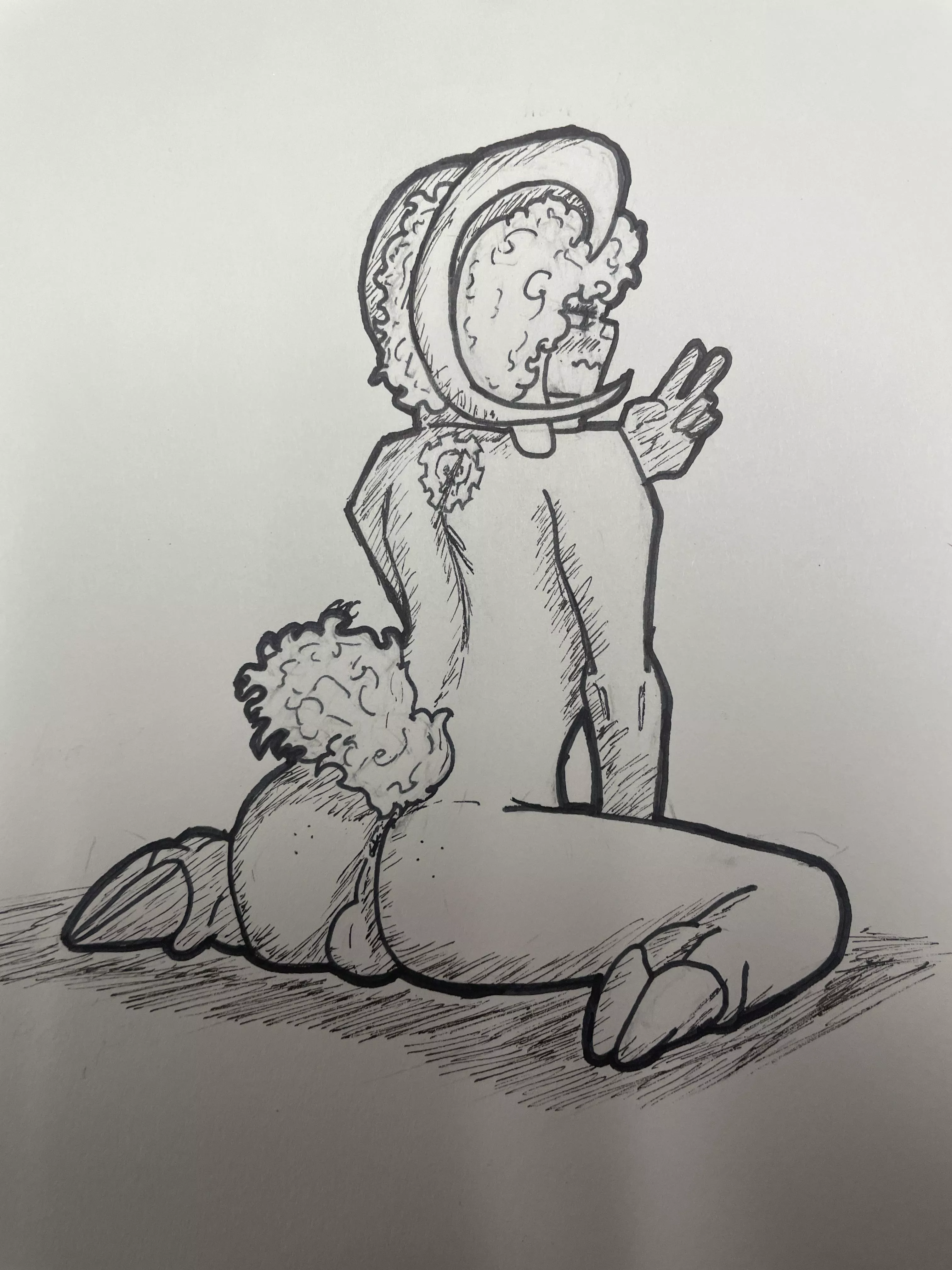 (Oc) More away from computer sketches of Cordero