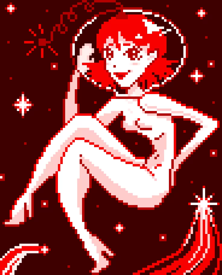 Retro spacegirl pinup