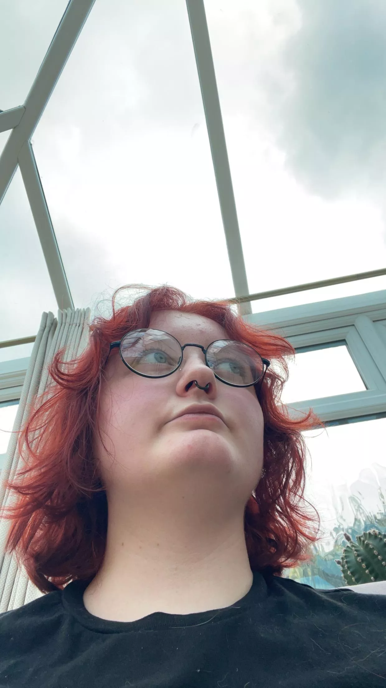 selfies in the conservatory be cute