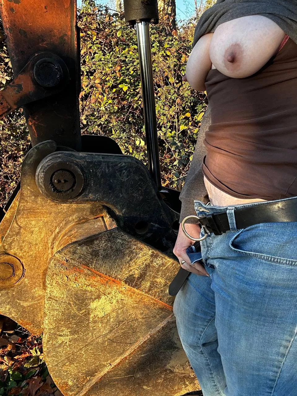 Sneaking on to a construction site