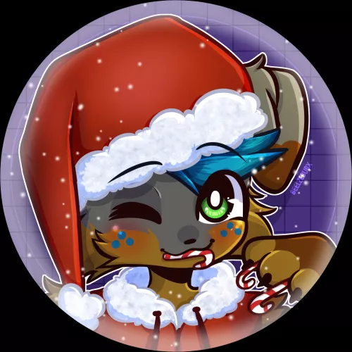 snowglobe christmas icon comm!! Blaze is always a cutie to draw