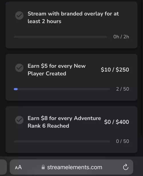 StreamElements Sponsorship