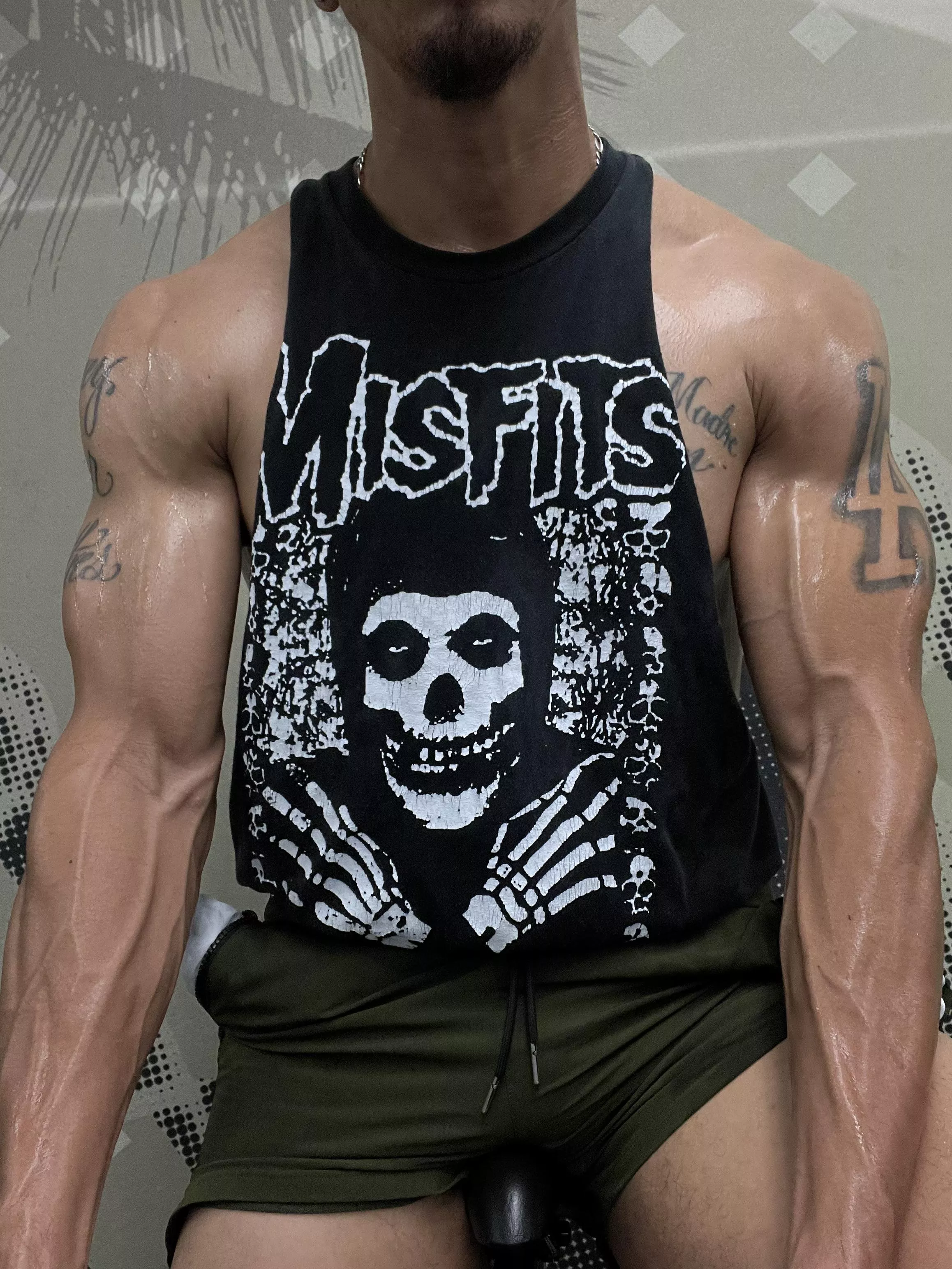 Sweat running down my veins