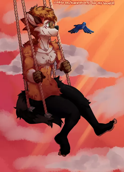 u/random-shit-is-me (4/100 draw my 'sona! challenge) art by me