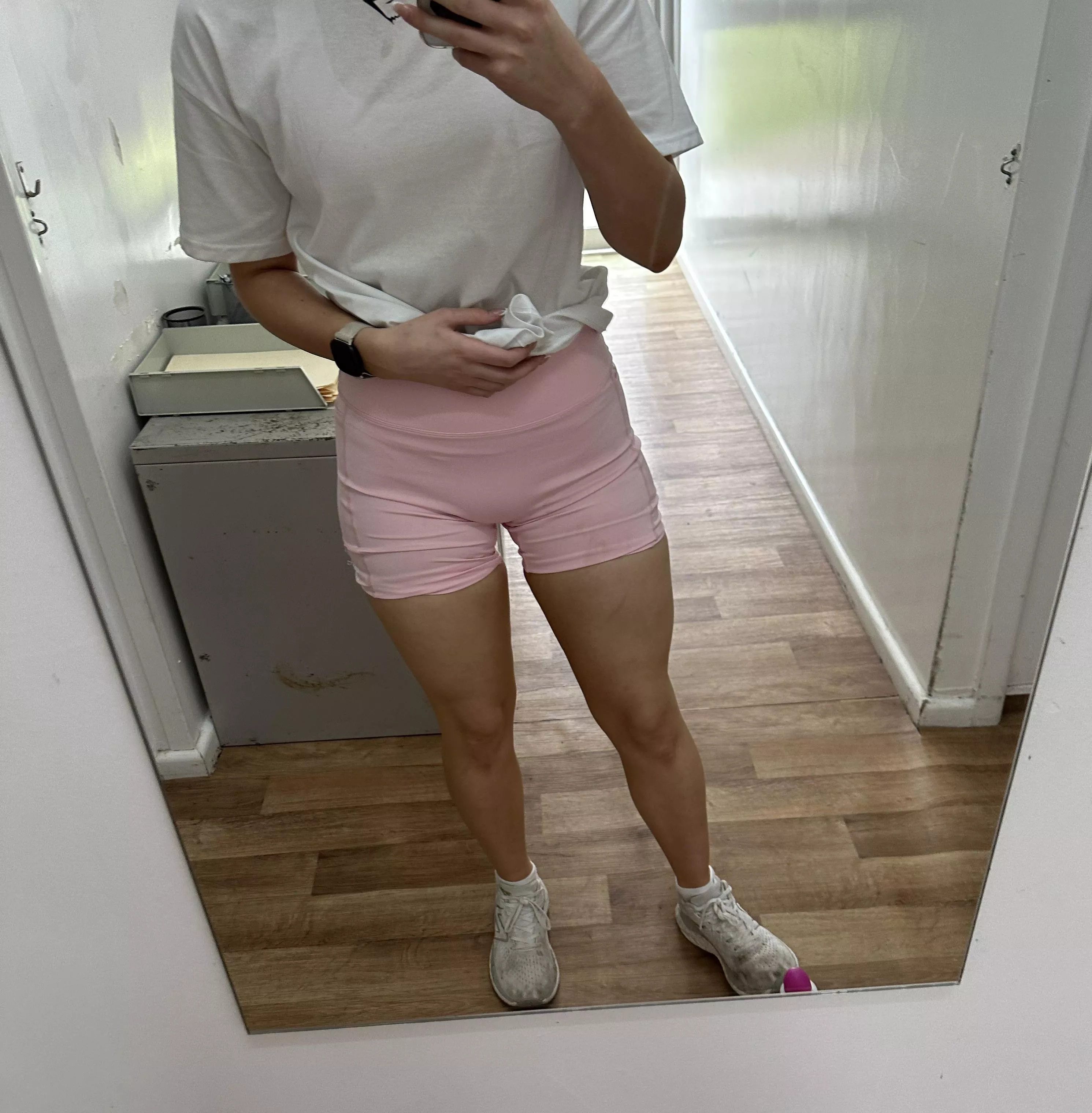 When you can see the mound through gym shorts…