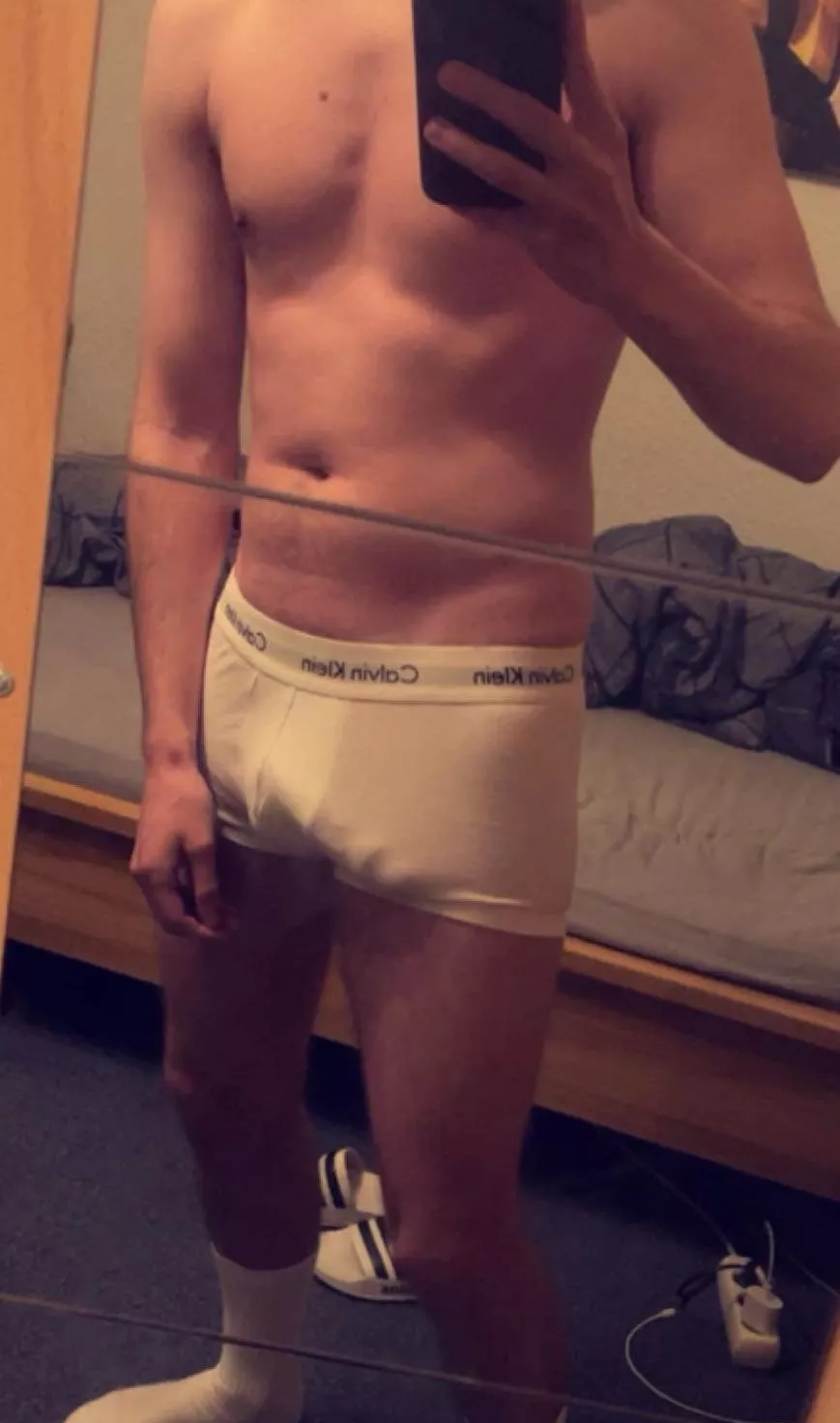 Why is everybody staring at the locker room?