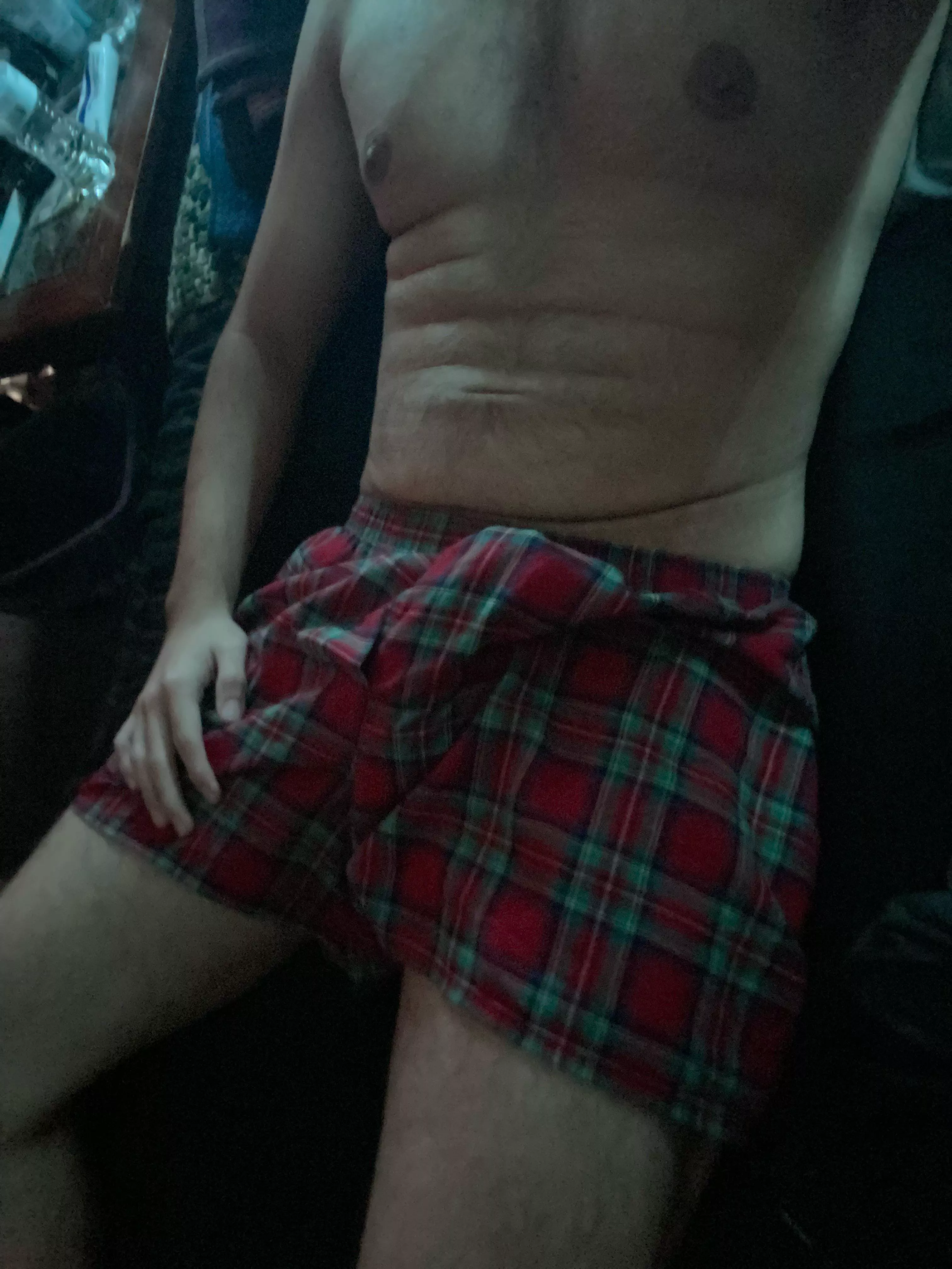 Almost Christmas might as well wear these for the night