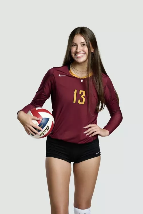 Cute volleyball player