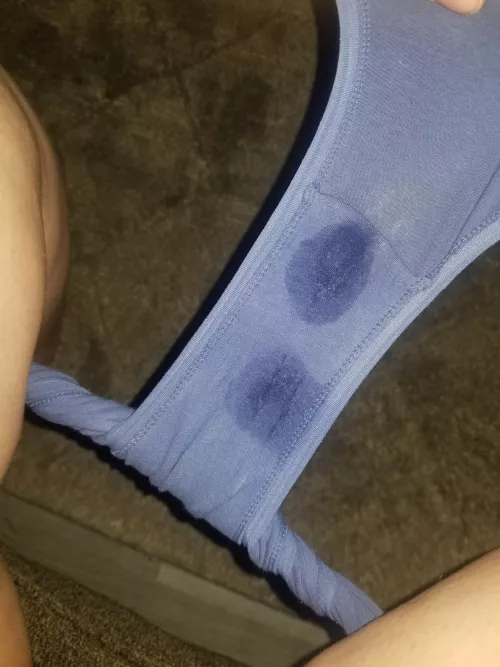 I get myself off through my panties. The double spot means it was a really good time.
