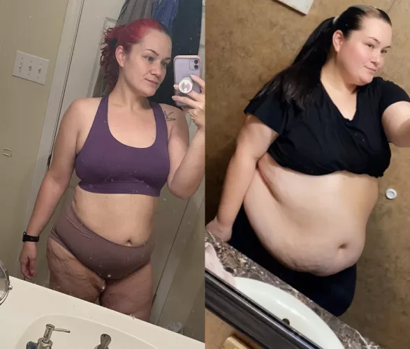 I look like I swallowed my past me