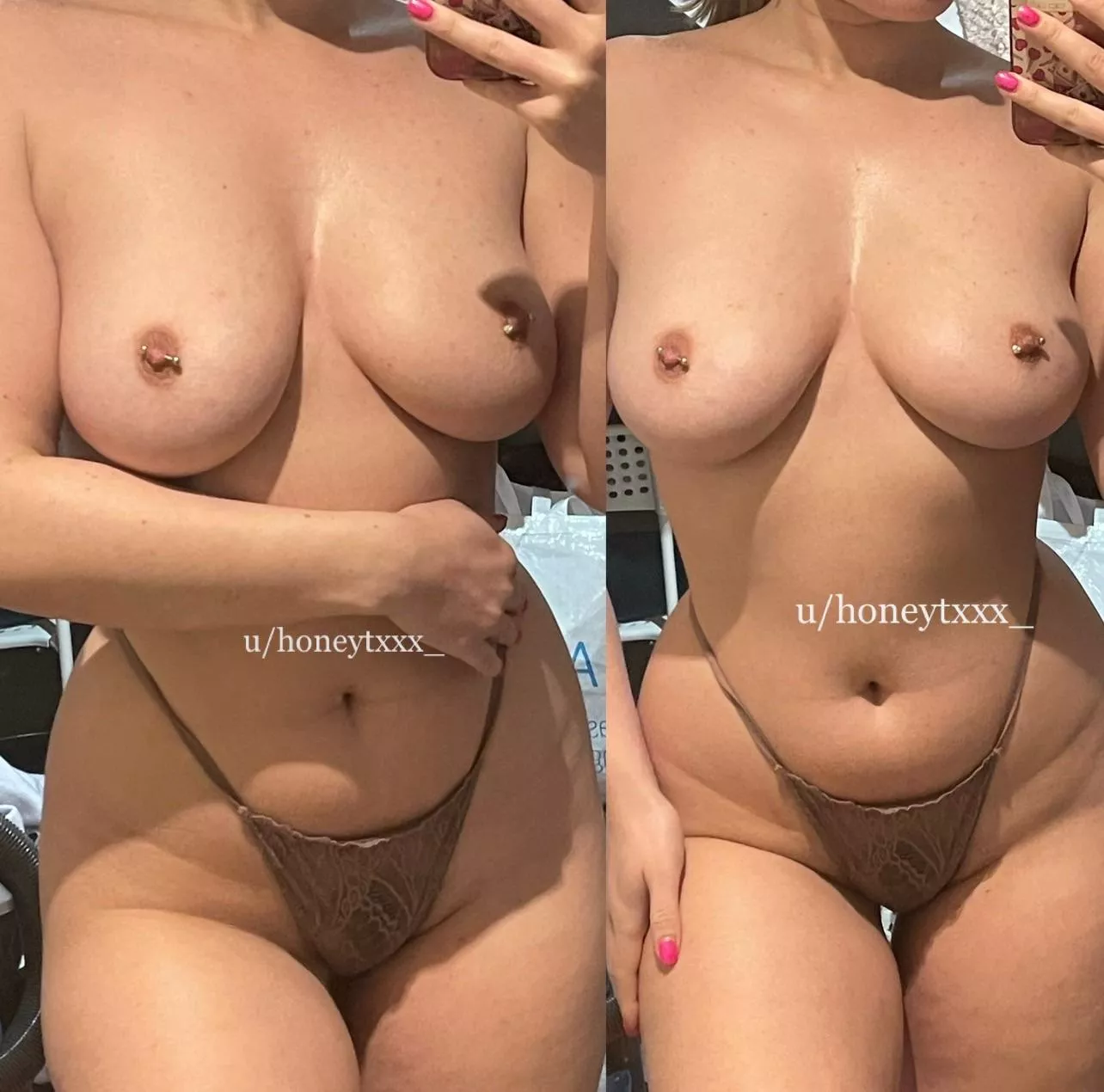 I love wearing nothing but high waisted panties 🤎 [F]