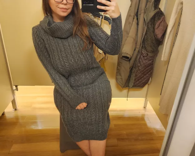 I think my figure looks good for being pregnant and all!