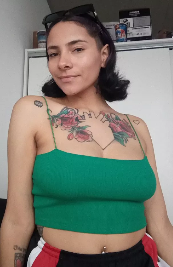 Just my typical braless day