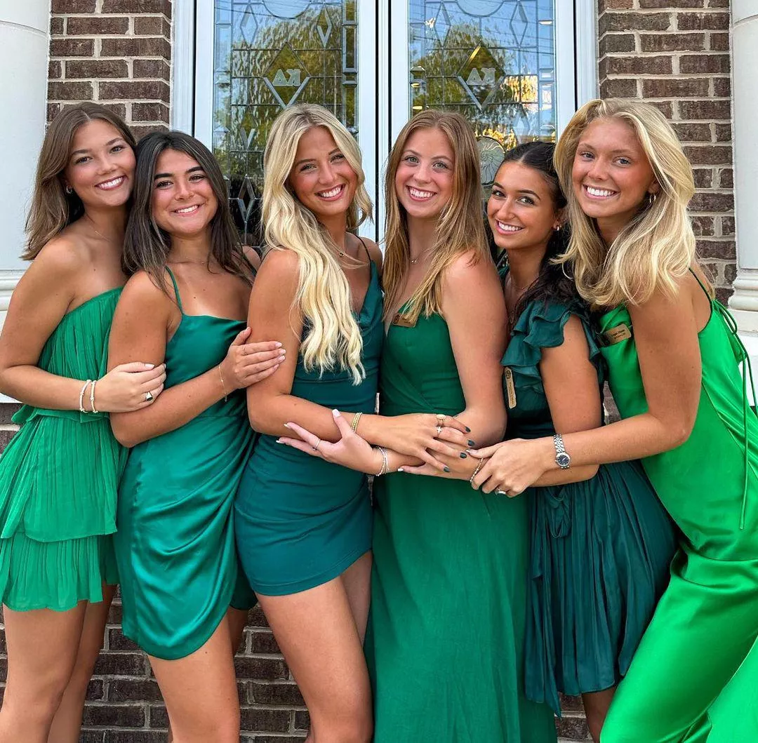 Ladies in green