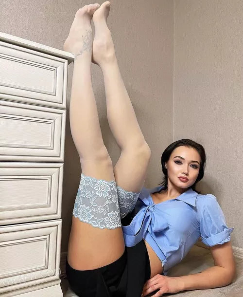 Legs in the air
