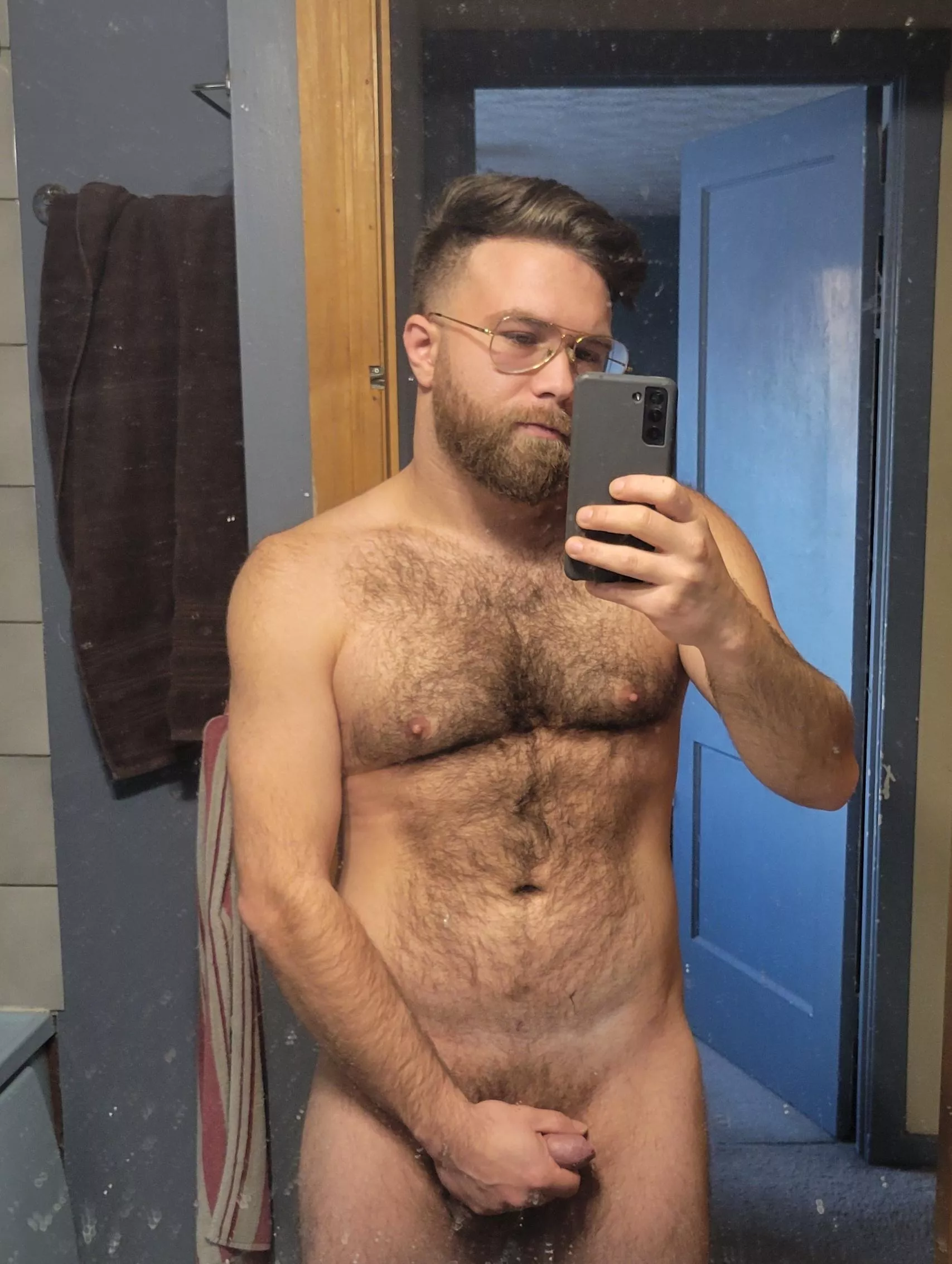 Love to know how my chest hair excites you. Yes my mirror is dirty