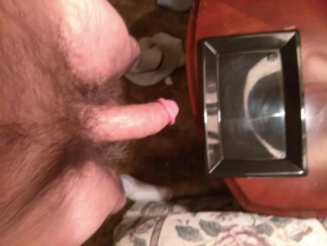 My cock, I ate my load with 4 BBC's that shot on it